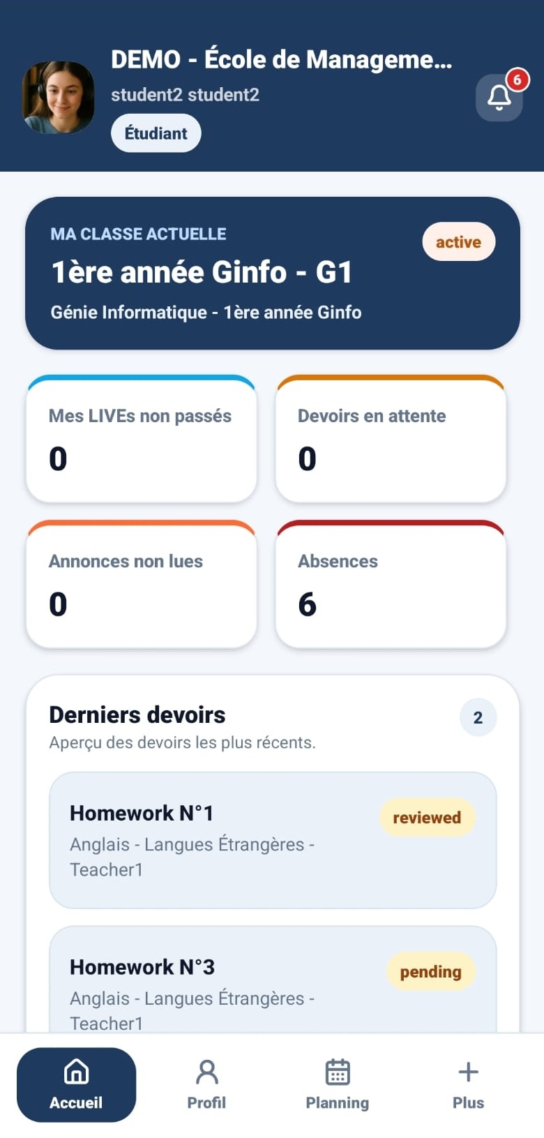 Application Mobile HighSchool